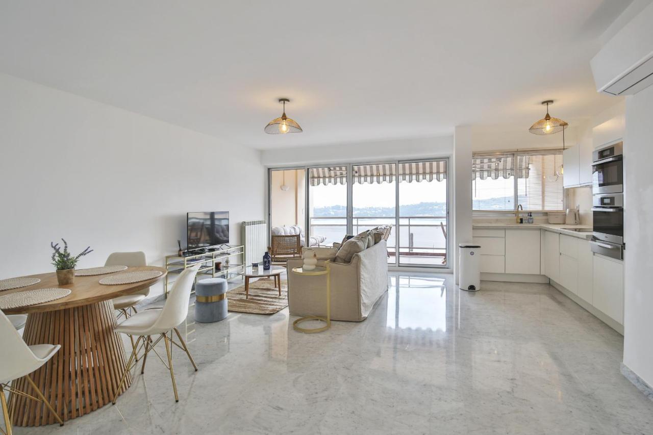 Sublime Appartement Vue Mer. Parking/Piscine/Clim 滨海自由城 外观 照片